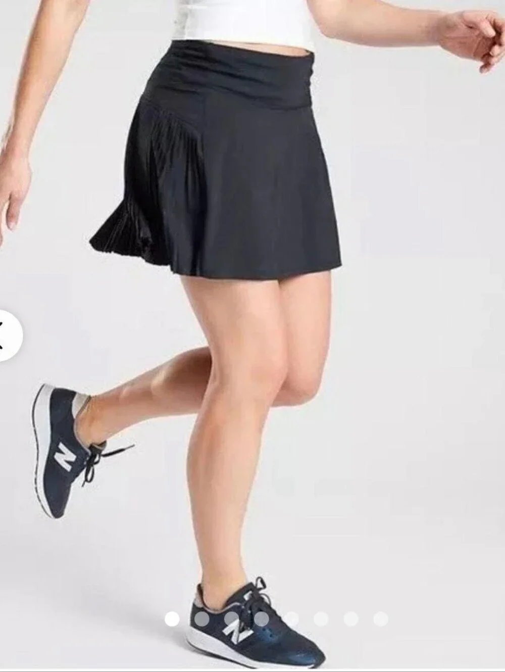 Athleta Backspin Pleated Tennis Skort Black XSmall